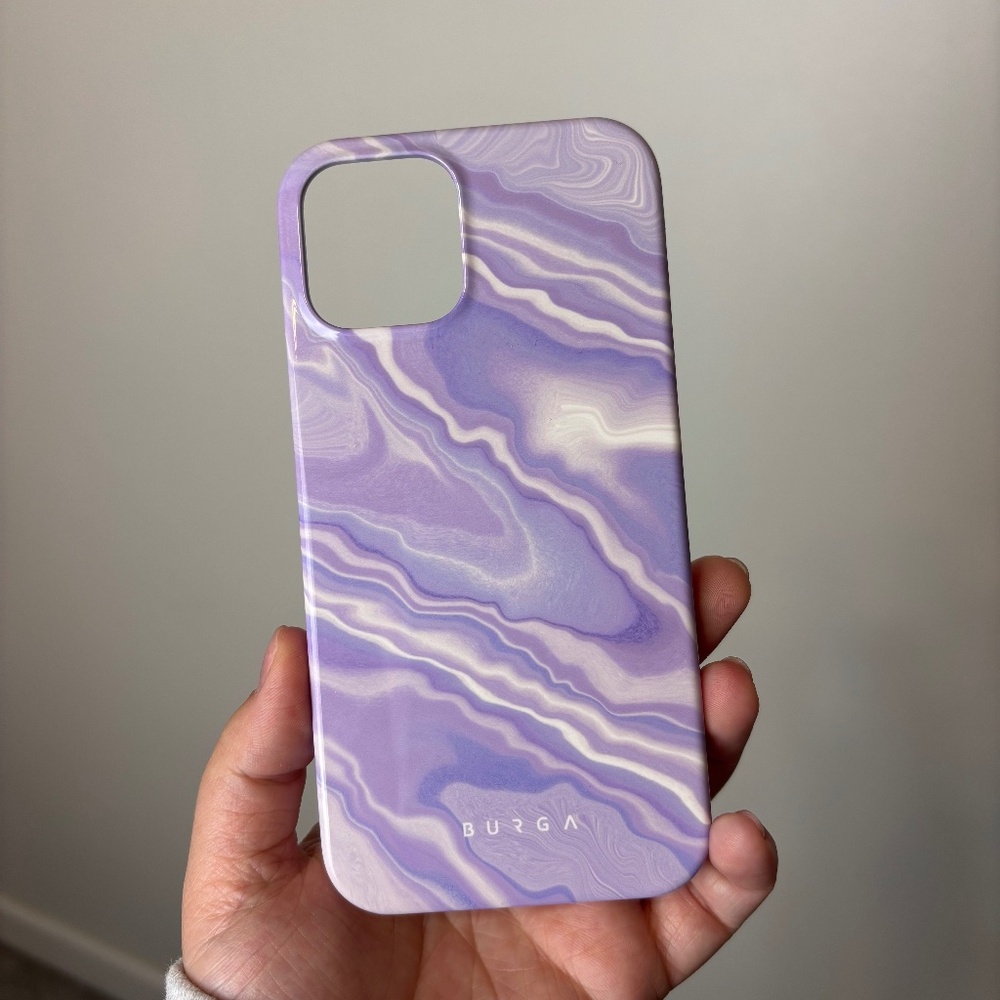Burga Purple Marble iPhone 12 Pro Phone Case